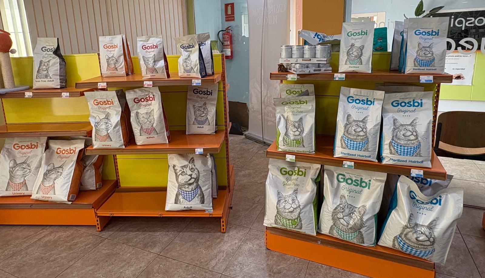 Expositor de pienso para gatos
